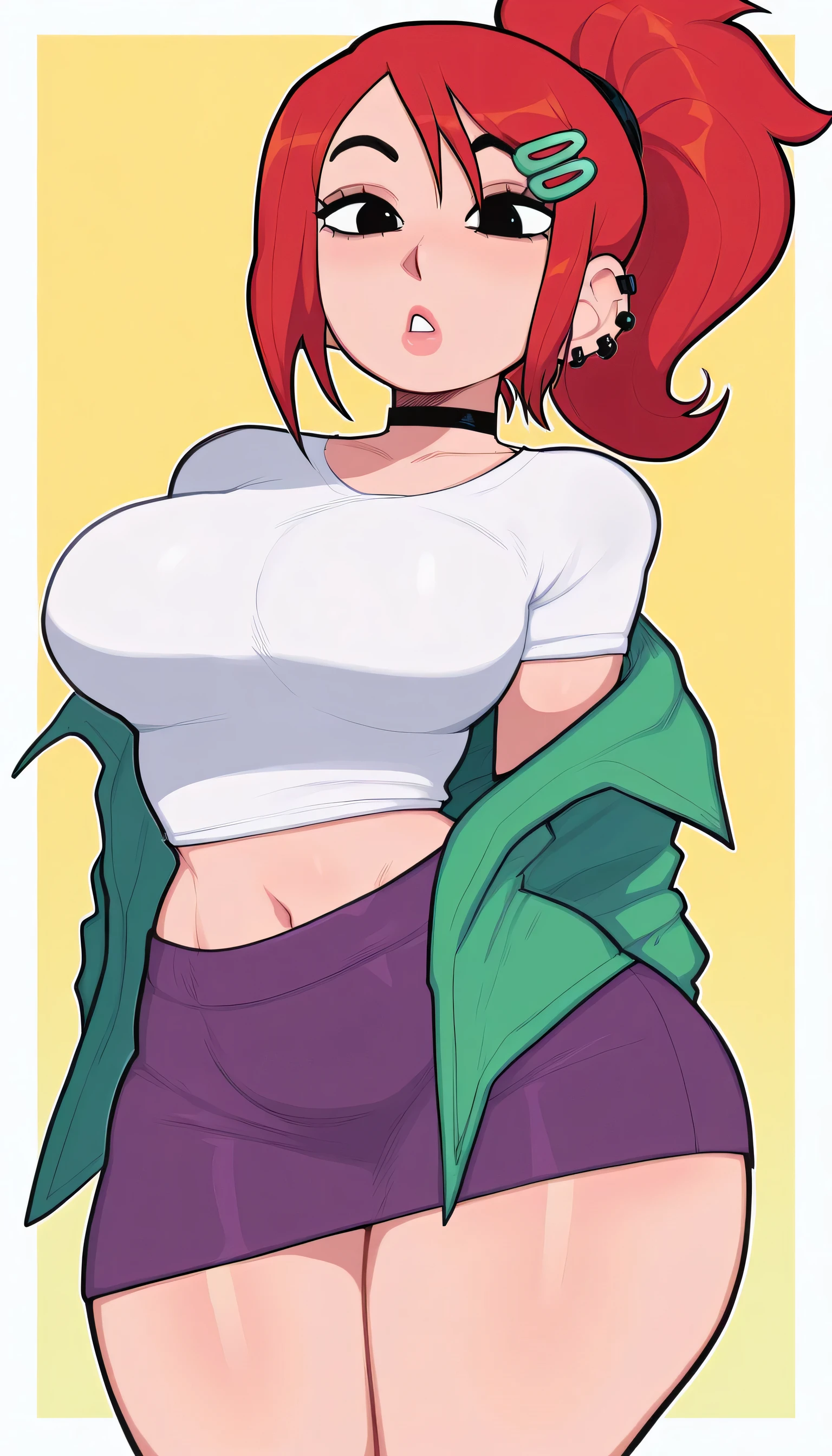 (full body), full body in image, full nami from one piece, nami clothes,fusion of nami and nico robin from one piece, short jeans, full woman, full body, simple hair, female body, curvy body, thicc body, big thighs, voluptuous body, full thick body, dinamic pose, curve body. detalied pose, body, simple background, expressive face, focus on face, line art, sketch