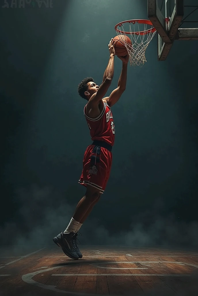 Squeak making a triple in basketball