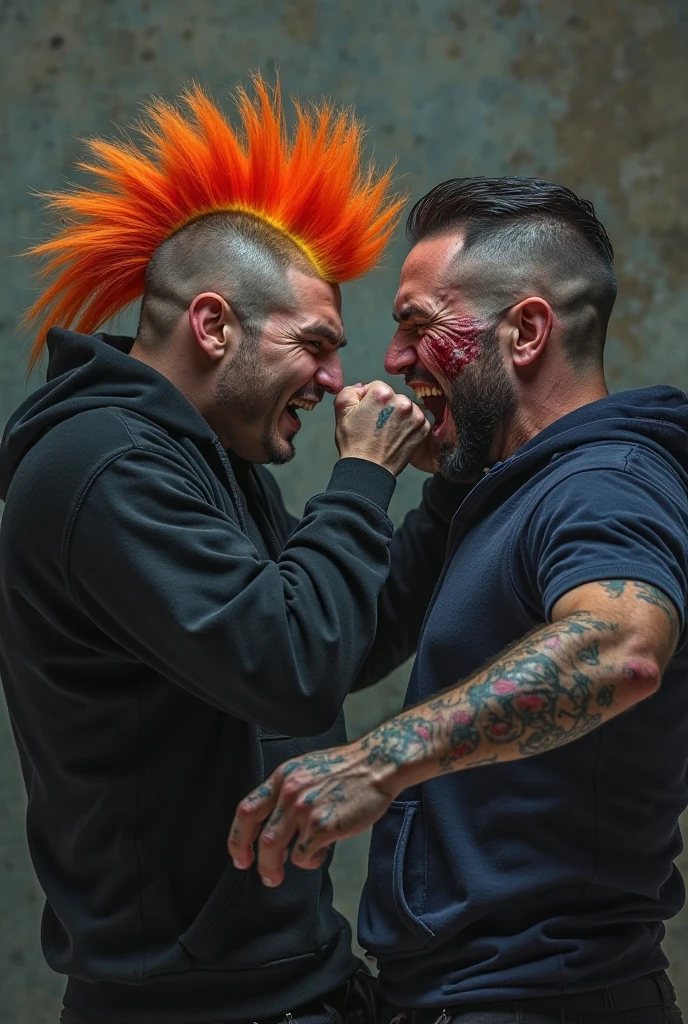 image raping 2 guys clowns desperation madness naked , open legs
