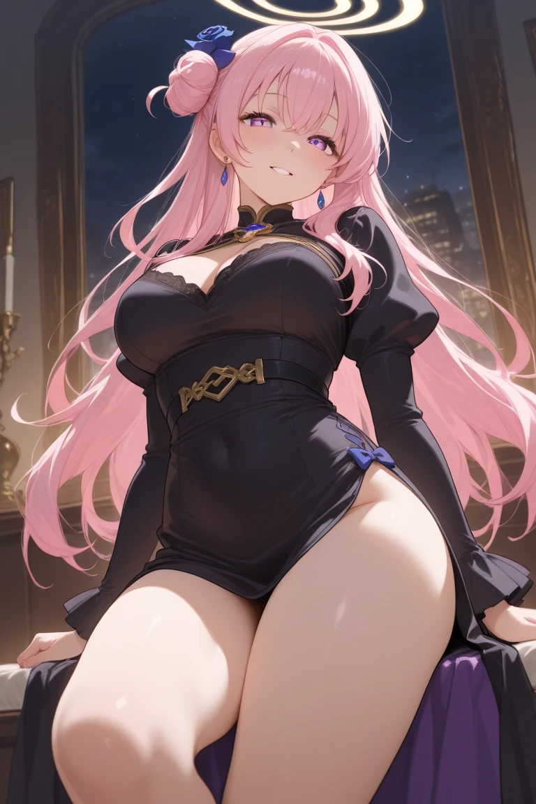 high detail raw photo masterpiece, best quality, detailed, sexy Kawakami_mai, shy smile, cute girl, long legs, tall_female, pink hair, beautiful_legs, Asian, full body, (lingerie: 0.6), (tattoo: 0.4), (gothic jewelry: 0.4), detailed face, anime, flawless face, perfect eyes, highly detailed, 4 k, hdr, smooth, sharp focus, high resolution, award-winning photo - awarded