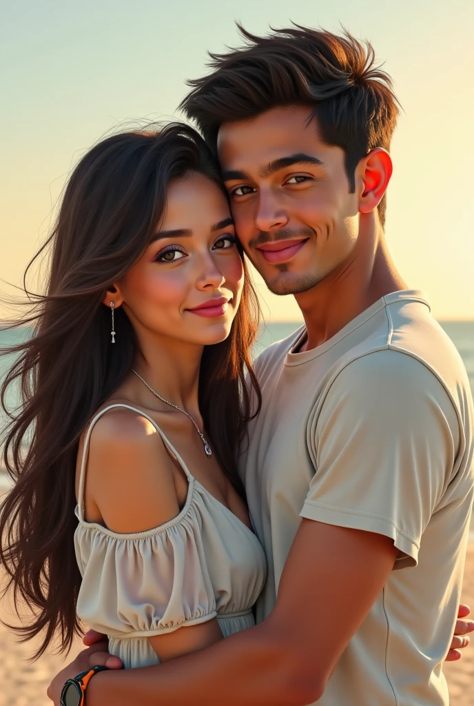 casal homem loiro cabelos longos alto mulher estatura baixa latina cabelo longo