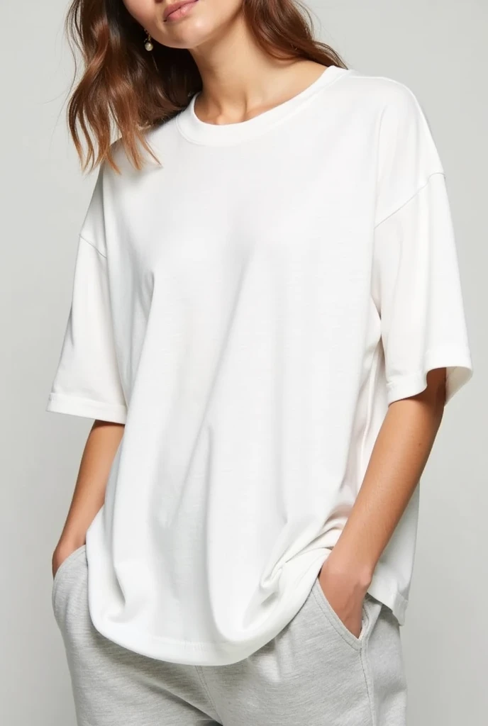 a woman in a camisa branca and black pants posing for a picture, camiseta branca, plain camiseta branca, T-shirt branca, camiseta branca, camisa branca, vestido com uma camiseta branca, roupa branca casual, dressed in a camiseta branca, fine camisa branca, Topo branco, em camiseta, roupas brancas, Roupas brancas, trendy roupas brancas