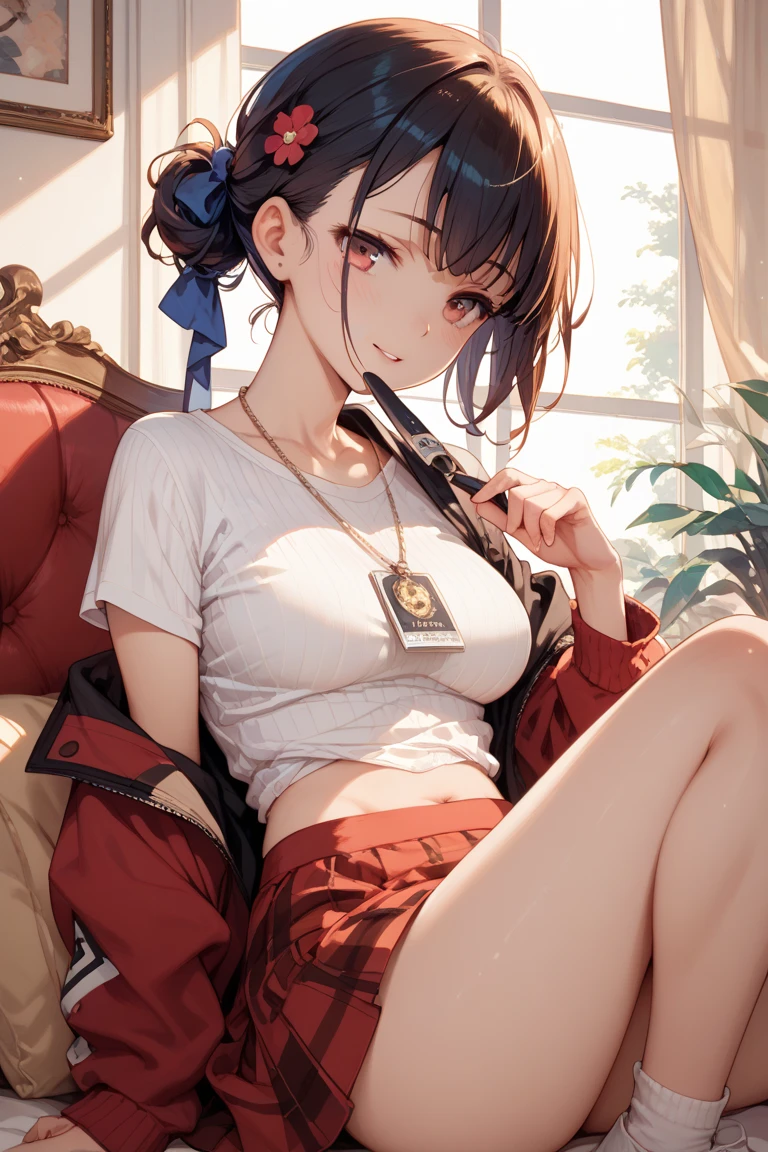 (dynamic angle:1.3, front view:1.1, breast focus:1.3, from below:1.2), (dynamic posing:1.5, sexy posing:1.2, leaning forward), (seductive smiling:1.3), ((looking at viewer, holding a cake)),highest quality、(real、photorealistic:1.4),(ultra high resolution, 8K RAW photo, clear focus), best qualtiy, natural lighting, field depth, (Bright pupils, detailed beautiful eyes, high detailed face), Red lip, (tight focus:1.2, from below), sexy posing, a girl 22yo old, teacher, wearing a , bootyshorts, Thicc, thin breast, long hair, blue eyes,off-shoulder dress, sweater dress, off-shoulder sweater, red sweater,garter stocking, cleavage:1.1, midriff, black shorts, black thighhighs, thigh strap, pretty girl, (highly detailed beautiful face and eyes,firm breasts),real skin,((black,hair,long pony tail hair)),thin pubic hair,cute,lovely, detailed eyes, This masterpiece is only visually stunning but also tells,(double breasted:1.2,under bust:1.2),(with sparkling eyes and a contagious smile),open mouth, Looking at Viewer, posed cleavage:1.2,pose muy sexy"
