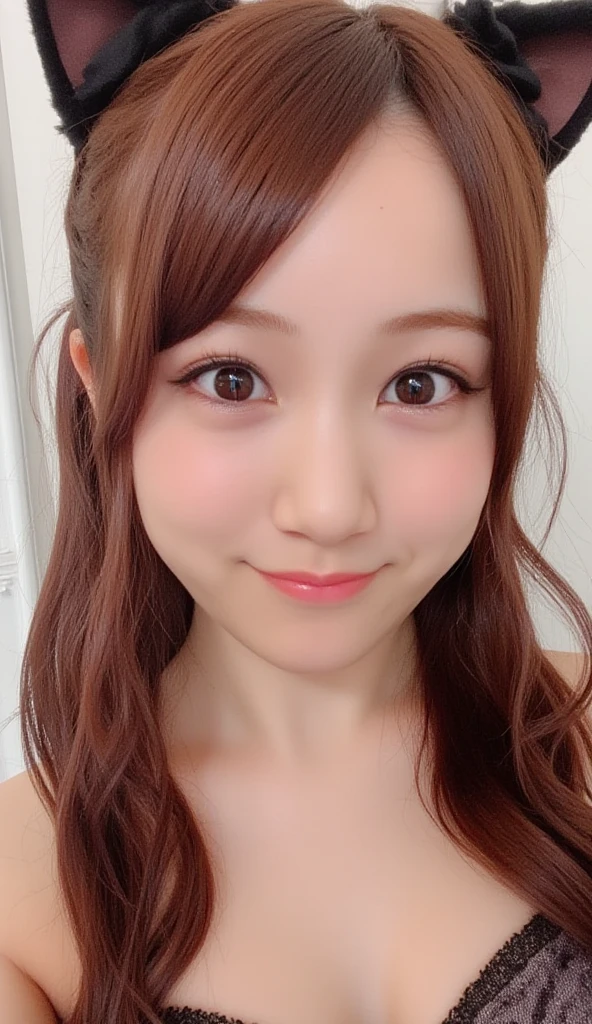 nsfw, (wearing Bra top, panties:1.4),bra top:Blue, (selfie shot:2), (Close Up: small chest:1.5),(from above:1.5),(small chest:1.3), Top quality, 1 beautiful Japanese woman, teen,high school student,(18 years old),medium hair, (brown hair:1.2), Ultra-realistic capture, Highly detailed, High resolution 16k close-up of human skin. Skin texture must be natural, With such detail that pores can be finely identified. Skin should look healthy, In a uniform tone. Use natural light and color,