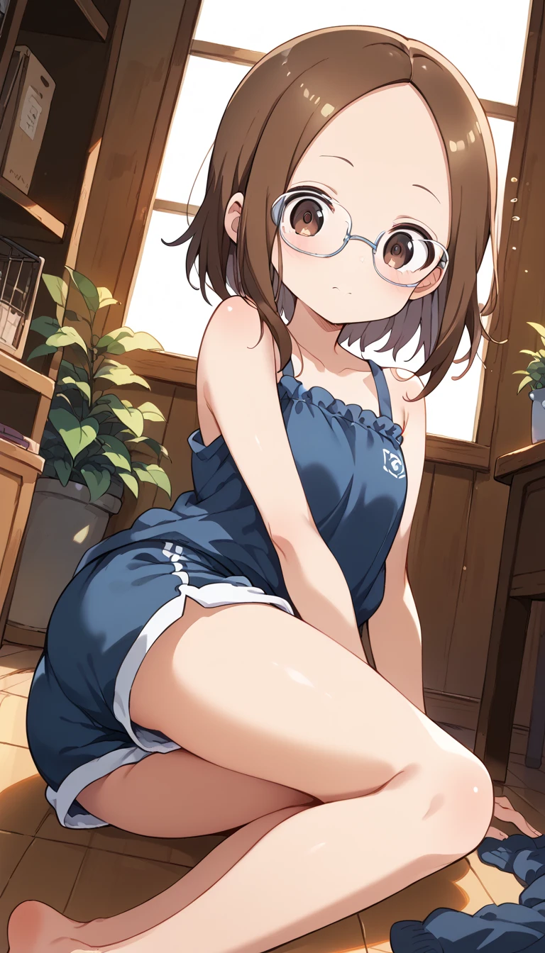 (((Card Captor Sakura))), Short Hair, (Navy blue school swimsuit:1.79), (14-year-old female junior high school student:1.47), The swimsuit is in close contact with the skin, (blush patience), ((Slender figure Beautiful Skin)), Highest quality, High resolution, masterpiece, (Beautiful vagina Beautiful clitoris), (With a 30-year-old mafia man, penis:1.4), Complete limbs, (Mating press:1.1), 1 Beautiful Girl, ((((penisが膣に入る)))), Spread your legs, ((Binding, Restrained by rope:1.1)), Dressed intercourse, (((Such a cute little face))), The fabric of the swimsuit is thin