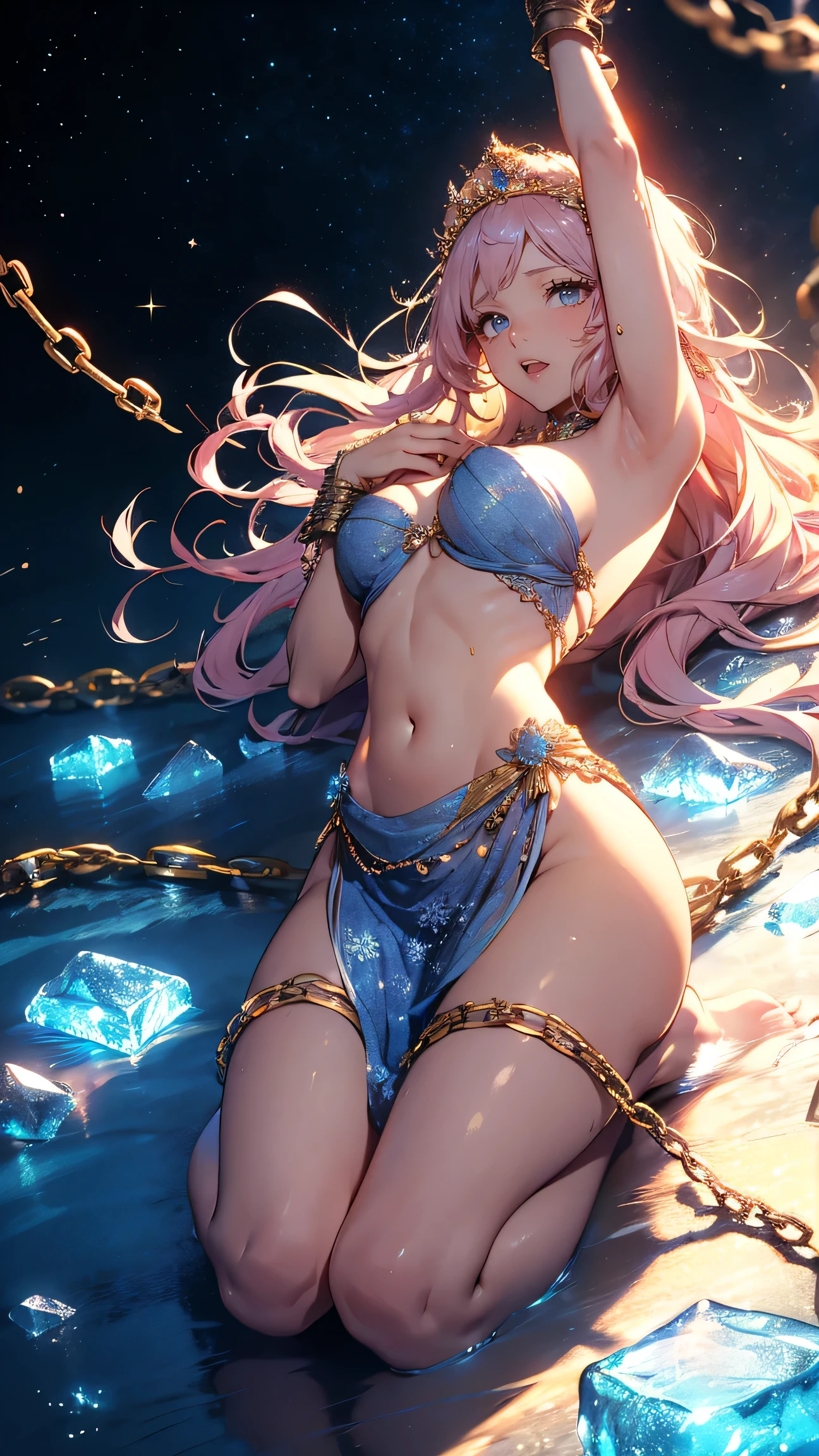 Strong is cute!Eroticism ! 破れた白ウェディングドレス ‼️ by Sriy、Fairytale: Princess of the World cute Innocent Heroine very long long hair、princess cut golden pink hair 、Beautiful and slim body、Humiliate the goddess who was held captive by lying on her back on an icy floor Sad Andromeda Myths!long chains Bind a woman with!beautiful white dress、 白いウェディングドレス、mystical 、 Epic Space Myths 、 暗い色調 putting your arms above your head 、Front connected to an ice pier and unable to move、 sex! rapeHighest quality、 beautiful Ice Prison 氷の岸壁 sexual torture!Composition of the pubic area seen from below 、Calm blue color mystical なyellow golden光 、(( dutch angle 2 .0))、 lying on your back and look at this position ((sleeping onyourback2.0 !))、 Handcuffed to an Ice Wall 、 sad andromeda myth fear、 spread your legs left and right and stretch them straight , sexy adult、 Erotic 1 Women On the Ice Floor in the Background、torture where you forcibly pull your arms upward with a chain 、 Sexual Pleasure : stretching her hands behind her head Calm blue color mysterious yellow golden light!Tortured ! Expressions of sadness、Tragedy Myths 、 Tragic Heroines 、 beautiful、tears beautiful eyes、 Long Lashes、Chest 130 beautiful constriction、 waistline 、sexy strongest、beautiful pose where both arms are raised behind the head and pulled upward by chains Romanticism lying on her back and looking at this 、 Benevolent Eyes 、hands raised above her head and restrained with chains and handcuffs {x} ice rose decoration rose headdress 、((sexyskin , beautiful chest skin !)) 、 Screaming Expression beautiful young body、 Please stretch your legs、 、Like々chubby skin, 、Blood、thoracic incision Snowflakes 、bright 、beautiful ,Beautiful is、 Chest 130 Beautiful Constriction 、Look at this、、beautiful thighs sparkle,High-precision description, darkness