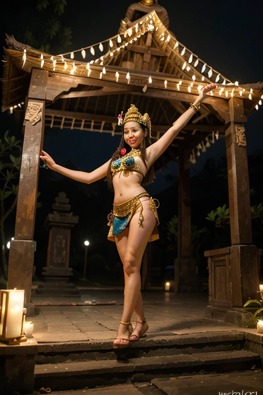 high resolution, Masterpiece, Best Quality, ((Hasselblad photo)), Sharp focus, (Cinematic lighting), Soft lighting, Dynamic Angle, girls, Mature Indonesian woman, (Wearing a Indonesia dance dress:1.2), carnival, Indonesia dress, fine detailed skin, Very long wavy black hair, Highly detailed hair, high heels,large full breasts,bare chest,a narrow waist,bare ass,big size ass,bare belly,sparkly skin,exotic, sexy, erotic, intriciate detail, ((Cinematic light)),((batik)), , Indonesia, carnival, Colors, 8K