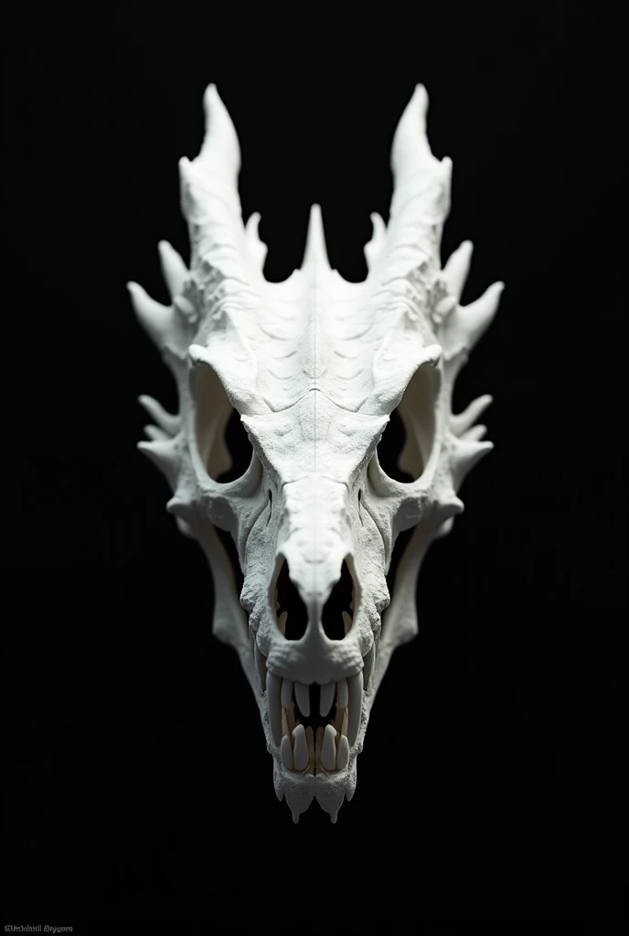 Dragon skull drawing