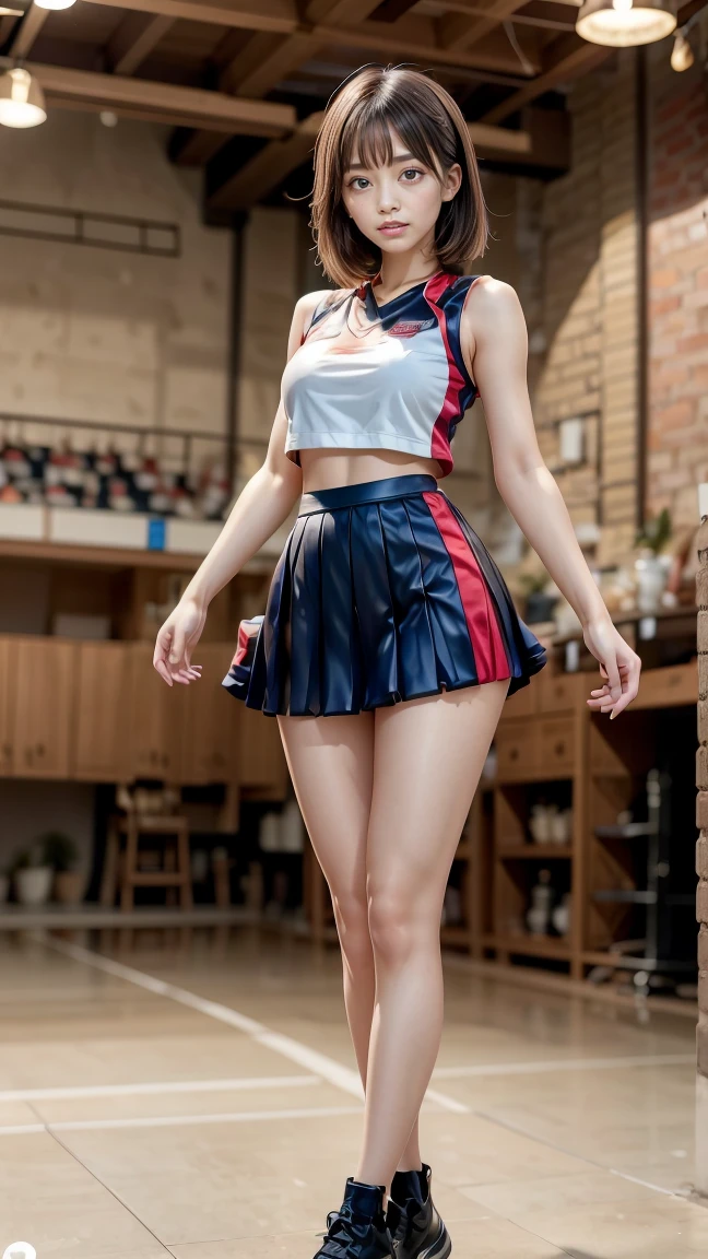 ((最high quality, 8K, masterpiece: 1.3, Ultra HD, high quality, 最high quality, High resolution, realism)) 、An extremely beautiful 18-year-old Japanese woman、hair color is black、black eye、medium hair、straight hair、smile、Slender but well-proportioned, slim and muscular body、Athlete-like body type、I don't want my head to disappear from the screen.、Sailor uniform、Wear a navy blue pleated skirt、wear loafers、Brown inner color((colored inner hair))、Hair behind ears((hair behind ear))、hair band((hair ribbon))、Vertical roll on one side((side drill))、Being in the karaoke box、マイクを握ってsmileで熱唱
