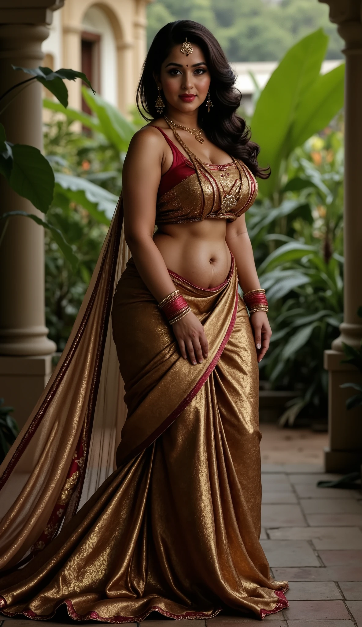 Foto RAW, photorealistic, photography, full body shot, master shot, Saree model, model Photography, Indian saree shoot, Indian traditional wear advertising photography, traditional wear brand shoot, face of Indian actress Sonakshi Sinha, masterpiece, realistic, sweat , sweaty, realism, photorealism, high contrast, photorealistic Artstation 8k HD digital art trend of high definition and detailed realistic skin texture, ultra detail, realistic skin texture, armature, best quality, ultra high definition, (photorealistic:1.4),, high resolution, detail, raw photo, Re sharp, by Lee Jefferies Nikon D850 Film Stock Photo 4 Kodak Portra 400 Camera F1.6 Lens Rich Color Ultra Real Realistic Realistic Textures Dramatic Lighting Unreal Engine Trending at Art Station Cinestill 800,(pele altamente detalhada: 1.2), 8k UHD, DSLR, soft-lighting, alta qualidade, grain of film, Fujifilm XT3