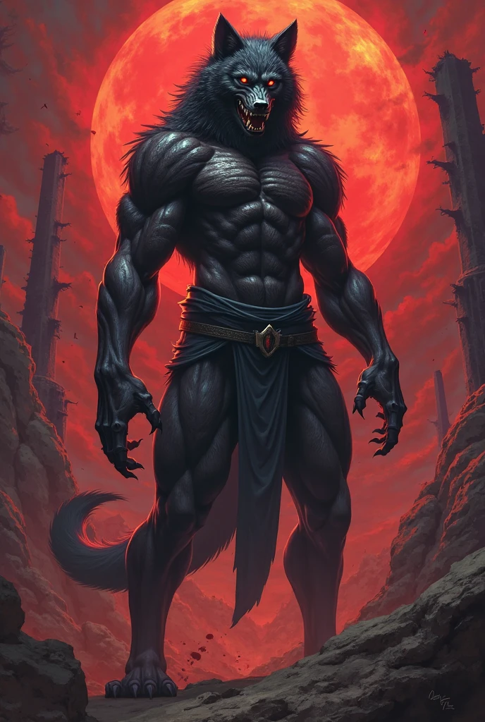 a black dragon,sexy, high, slim and well defined body,piercing red eyes, elegant white horns,((very ugly and very horrible brown loincloths)),(bottom:let it be dark in a room,a moon,full of chains,only the black dragon kneeling in front with many chains holding,his hands wrists are behind his back with chains,upset face,have chains securely fastening on your thighs and paws),(((bathed in blood all over his well-defined body(1.2))),(((serious injury (1.3))),(((Well-defined bumps or marks all over your body))),(((full of blood all over the floor))),