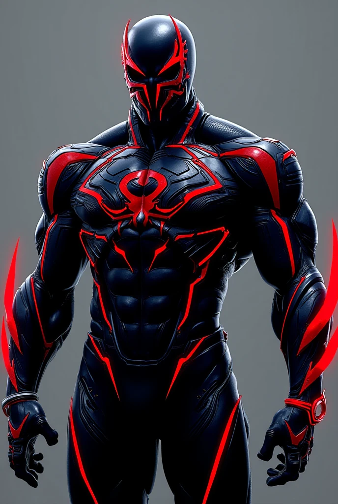 Evil Ultraman、Excessive muscle mass in the whole body、Matte texture、RAW Photos、Red pattern on a black background、Red eyes、armor、Fearless smile