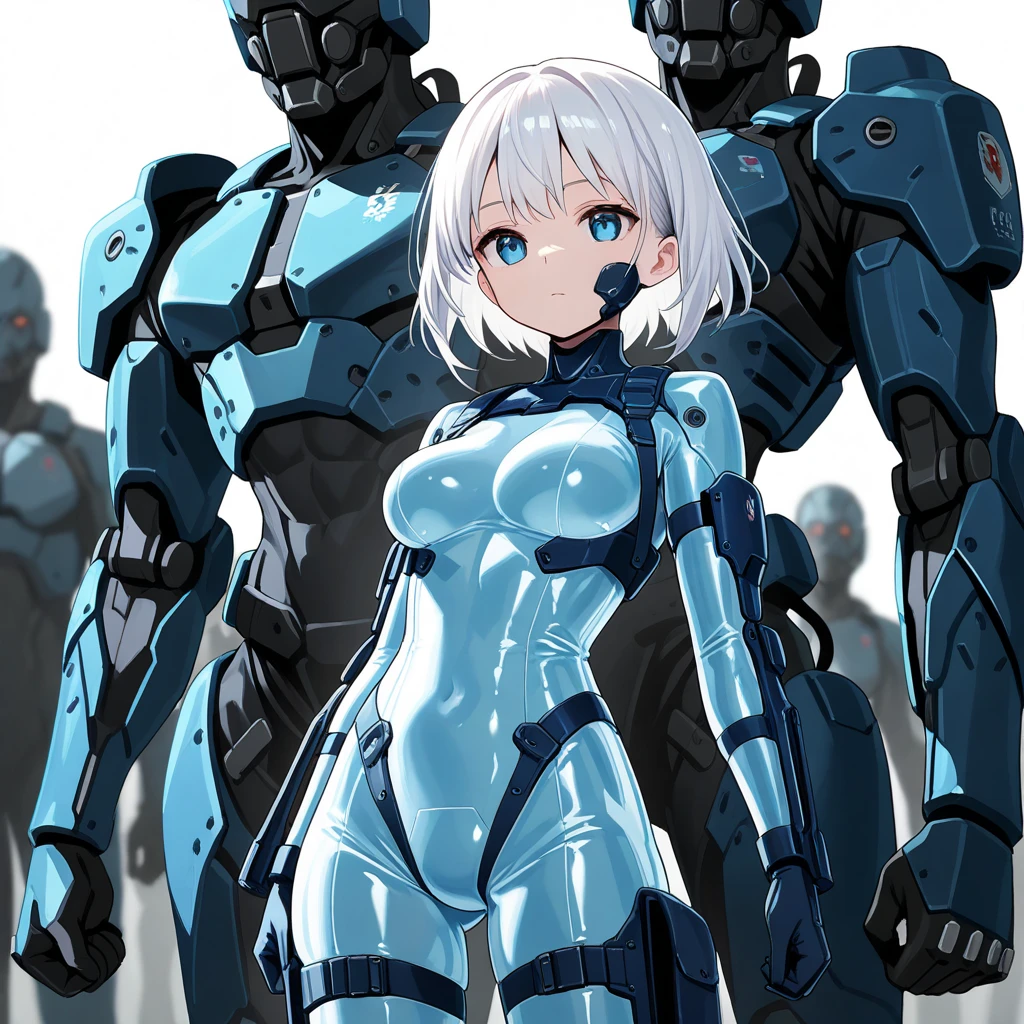 huge breasts robot battle suit rain sleeping