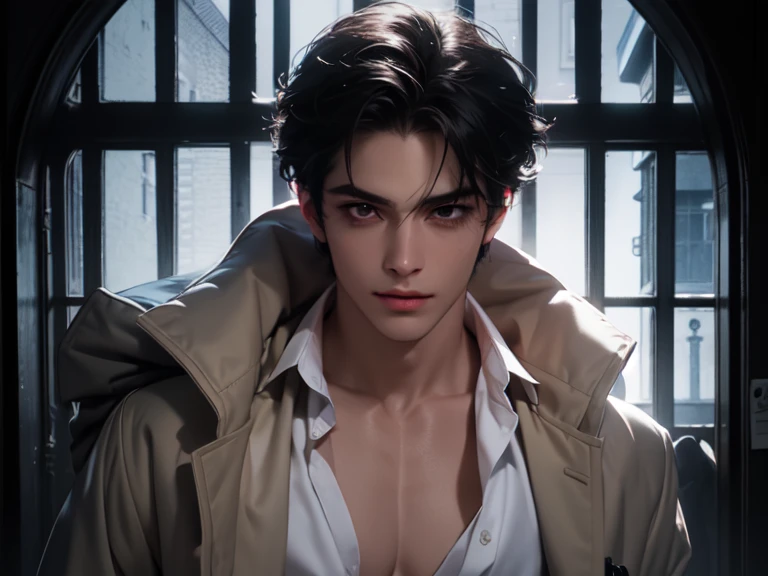 Jotaro bleeding profusely after losing a difficult battle