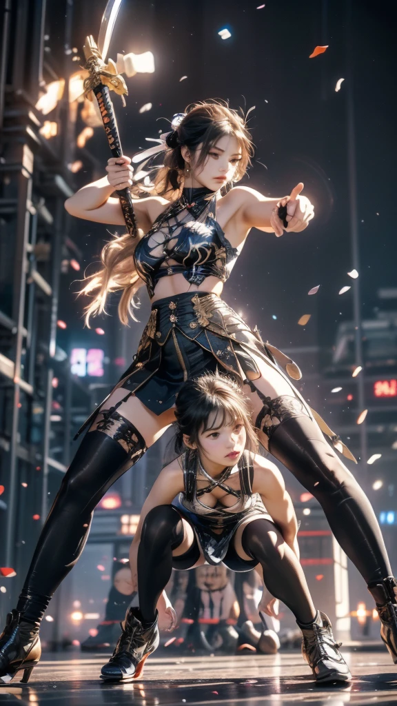 (8k, Realistic, RAW Photos, Highest quality, (from below:2), View your viewers: 1.3), (Fox Girl, Fox Ears, Silver Hair, One Girl, Long Hair, (Alone on the screen, dark skin), High definition:1.6), (Purple clothes, Outfit black see through dress:1.8), (Body measurements are 99-55-77!, Nice body, Big Breasts, slender, muscle, (Stand with your legs apart, I can see the valley, bent over):1.9),(美しいface, Delicate drawing, It is written down in detail), Avatar, face, 色っぽいface, Dominant representation, naughty face, Uplifting, Skin Texture, outside, ruins, Ruined City, Broken Building, There are no people