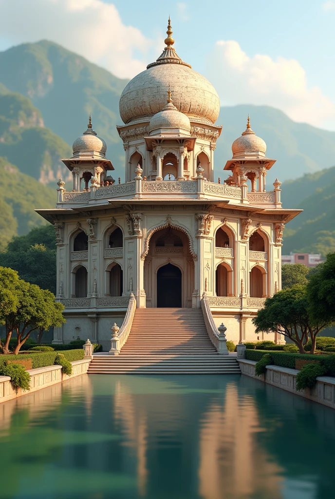 Box like Mughal palace