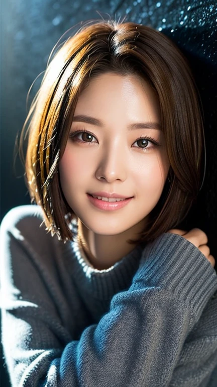 downblouse、(leaning-forward:1.3)、(oversize tshirt、Loose-fitting t-shirt、Low Cut T-Shirt:1.2)、(top-quality、8K、32K、masterpiece)、(Detailed bra)、japanes、28 year old、Very pretty girl、a beauty girl、crouching down、Bright smile、outside of house、shinny skin、blurry backround、short-cut、Upper body close-up、Shot from above