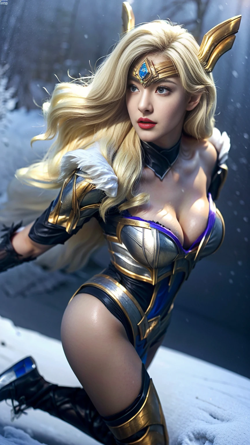 A young Valkyrie girl with Australian features, riding a full body animal, lovely charming face, having white Sapphire skin tone pigmenting texture , ( full body perfect detailed masterpiece), ( dark skin tone texture masterpiece ), ( tomboyish hairstyles look), ( having a illuminating white Sapphire wavy short hair ), ( has a artistic tattoos ),(( wearing hoodie of Valkyries design)), (angry, with exposed teeths showing open mouth)(perfect full body detailed anatomy), (Super accessories detailed), (fighting pose), (perfect detailed crystal Gray sparkling eyes),(wearing illuminating gemstone accessories hair), ((expose big hard erect nipples))(( exposed panty, with pussy clitoris exposed and slip showing))((legs wide open showing pussy line))(( Wearing transparent illuminating see thru Valkyrie costume )), (( wearing sectional plate armor & gloves)), (( illuminating different lights covering the sorrounding atmosphere with a heavenly towers crafted fine decor effects showing)) temples with many flora and fona rarity, on its back wearing Valkyrie cape detailed design, has deadly presence, ((having 7 different perspective view of that same girl & face profile sheet character style ))Looking at viewer, Blush, Crystal Earrings,Backlighting, Reflection Light, Cinematic Lighting, Drop Shadow, Action Painting, Hair Ornament, Multiple Views, Character Sheet Full-Length, Character Chart, Social Media Composition, Open Mouth,Very Long Hair, Hair Flower, Bell,