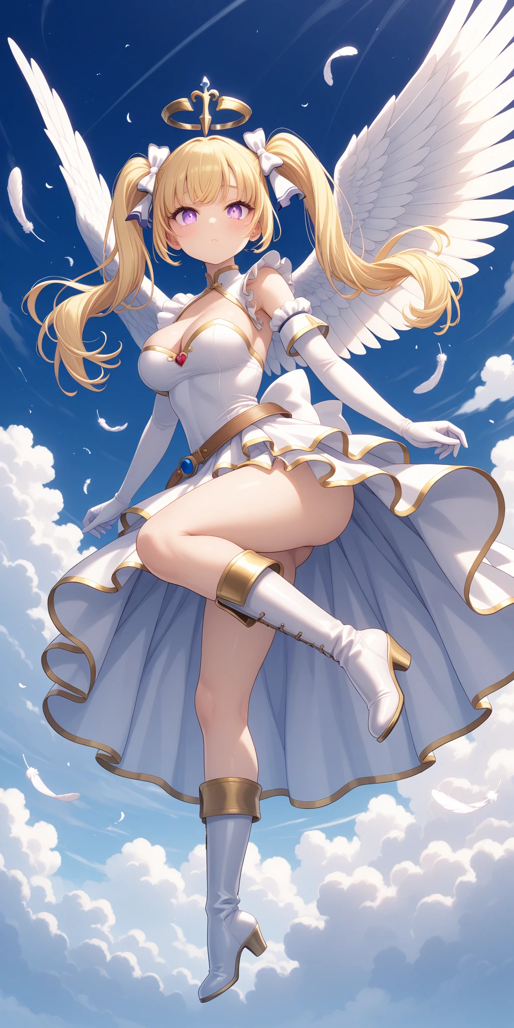 Best image quality, cliff, Adventurer, ""White underwear"", stand, Spread your legs, Rainfall, Blonde, ""woman"",