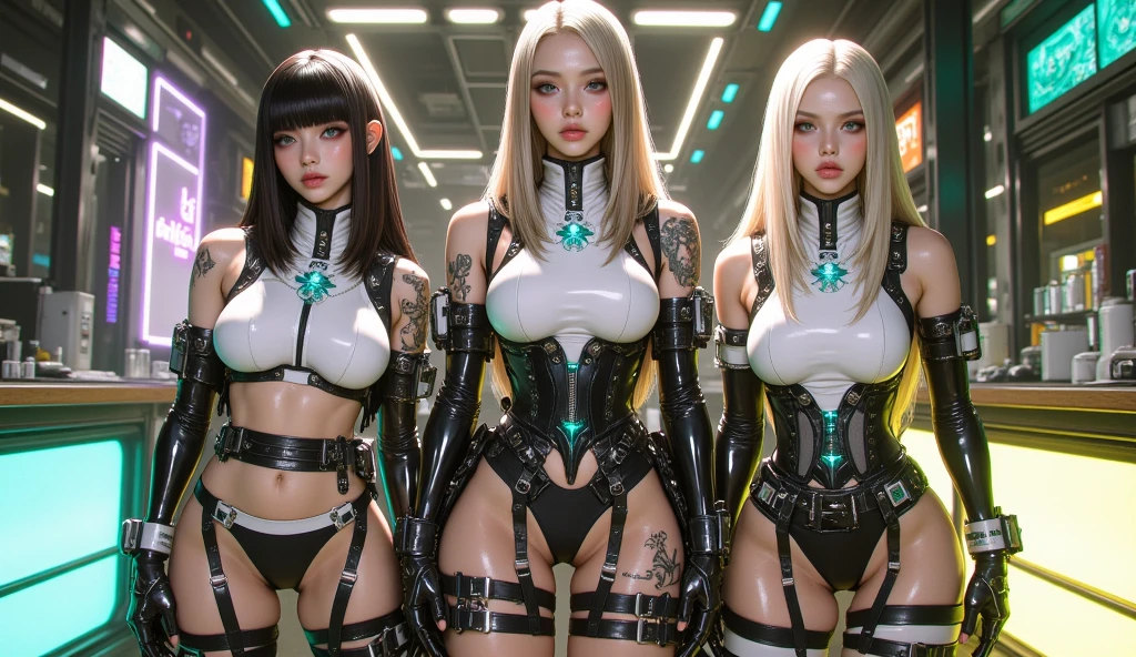 Fututiste Scene "Star Wars BattleShip" crusader Diplomatic conceptual glamorous 3 females pure key aesthetic "Heavy Metal" lower:1.3 close:1.3 fire-follets Will-o'-the-wisp "luis Royo" dazzling walking slow motion playing Cosplay "Princess Laia":1.3 "Daisy Ridley":1.3 "Nathalie Portman":1.3 Baroque jacket 38years Light luminescence ultra pro-photorealistic optimal detail qualities precise details:1.3 DSLRs max resolution perfection enhanced graduated Octane rendered UHD XT3 16K DSLR HDR UnrealEngine5 analog real shadows:1.1 3dcg sharpened body:1.4 faces:1.4 cheekbone effects embarrassed max beautiful:1.4 saturated eyes:1.4 turquoise opalis lazulis open mouth teeth obvious smiles dark hairstyles short bangs:1.3 ecstatic:1.0.1 fixed floating jacket symmetrical body athlete oiling eccentric cape levitating shoulders off:1.0.1 white shirts lace collarbones papillotes proportion corsait navy thick leathers wears:1.3 varied breasts pointed:1.3 satin felt supports bikini skirt:1.3 fringes matching silks ample swinging spinels navel:1.3 depths:1.3 revealing pubic scarlet pubis-hairy obvious covered:1.3 underwear waist belt-chastity silver adorned padlock Thick gold thighs legs garters bulky stainless steel boots gothic decorated onyx ruby DoF equirectangular 360 background:1.3 Cargo mannequins "weapon" dramatic supports fully dressed armor chrome Mandalorian heavy metallic covered flat richly decorated brass fathom bands:1,2 fullbodye Carbonites rune Pearl decorated embroidered plasma glyphs lava Tourmaline silver handle engravings lava incandescent invoking delicate Toys "Darth Vader" familiar robot (EOS R6 135mm 1/1250s f/2.8 ISO400) Mechanized adaptable laser gadjet [(masterpiece 1,3) (Willi Baumeister:1.1) (John T. Biggers:1,2)::17 Alessandro Casagrande, Greg Rutkowski, Sally Mann Guweiz and James Jean tattoo CGSCOSITY (by Michelangelo)] Bruce Weber girls raw varied etc.