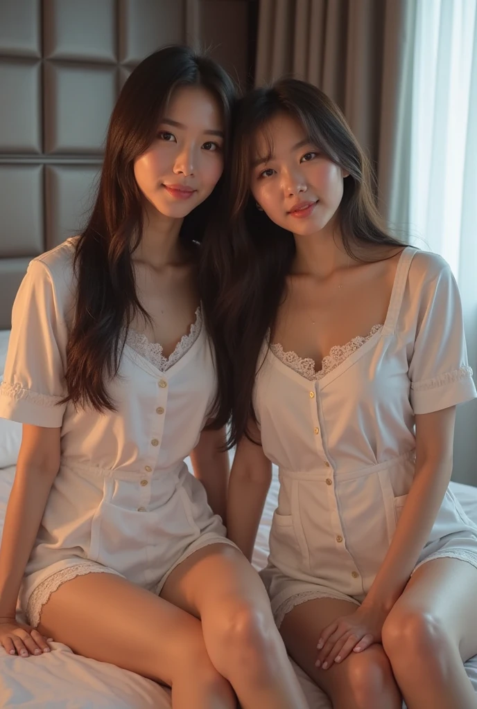 (8k、RAW Photos、highest quality、masterpiece:1.2)、(Realistic、Realistic:1.37) 、(((Strange pose, Bend your knees and spread your legs))), ((Exposing pubic hair and genitals))、Very detailed、超A high resolution、1 girl、View your viewers、Beautifully detailed face、Laughter、narrow、(Slim waist) :1.3)、Beautiful and detailed skin、Skin Texture、Floating Hair、Professional Lighting、Human whole body、Shortcuts、Braided Hairstyles、Bob Hair、E Cup、smile、、Skirt flip、Baby Face、子供っぽいsmile、Sappin''''、Moisturizing lips、Pale pink lips、Braided Hairstyles、Umbilical cord prolapse