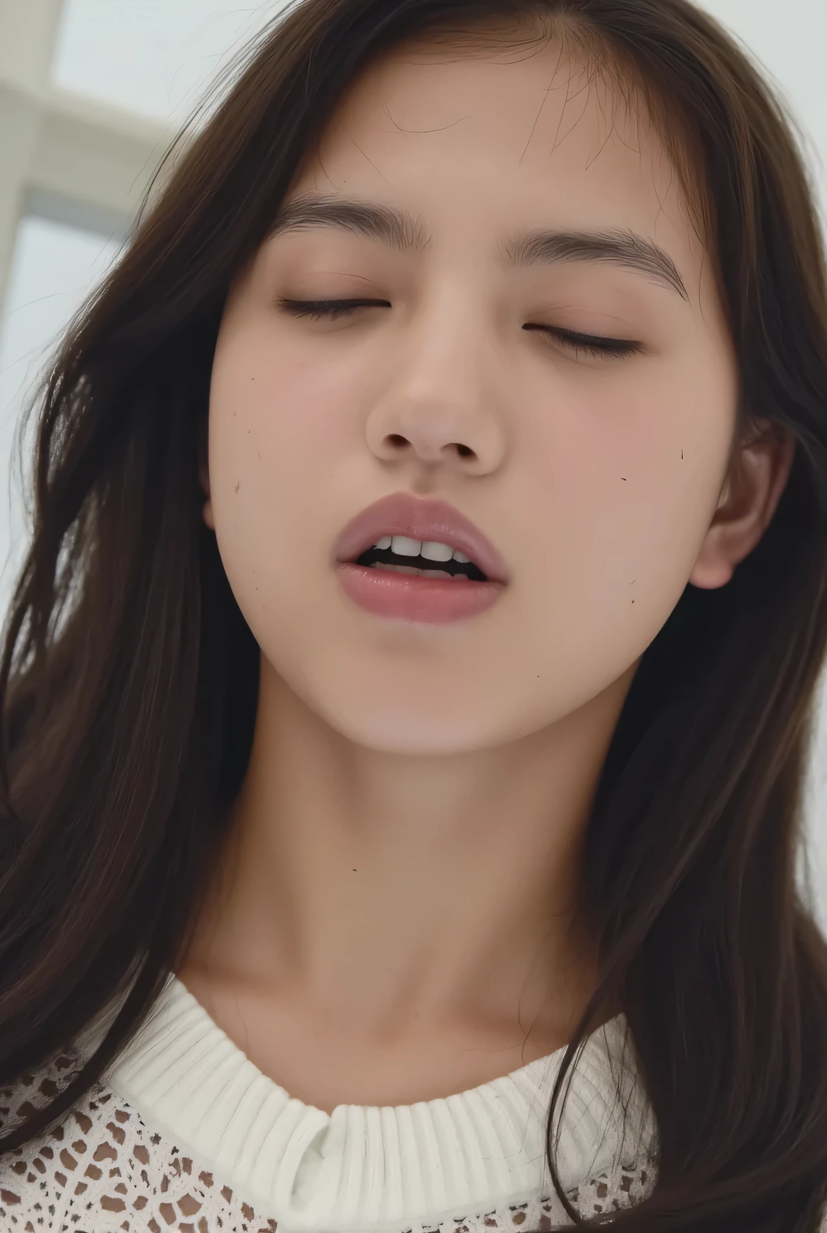 A girl giving a blowjob