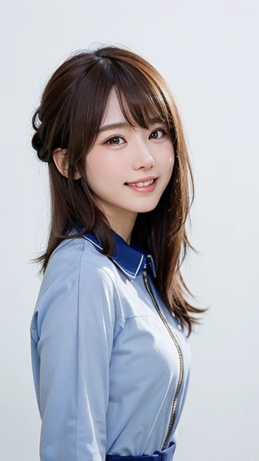 (highest resolution, clear_Image 1.2) 、(Beautiful girl with golden ratio face)、(19 year old girl)、(very vivid eyes、wolf eyes 1.2)、wonderful, high detail, lip gloss、very beautiful girl、 alone, beautiful girl like a model、(long sleeve sailor suit)、(Very fine pleated scarf), beautiful and detailed eyes, beautifully detailed nose,
