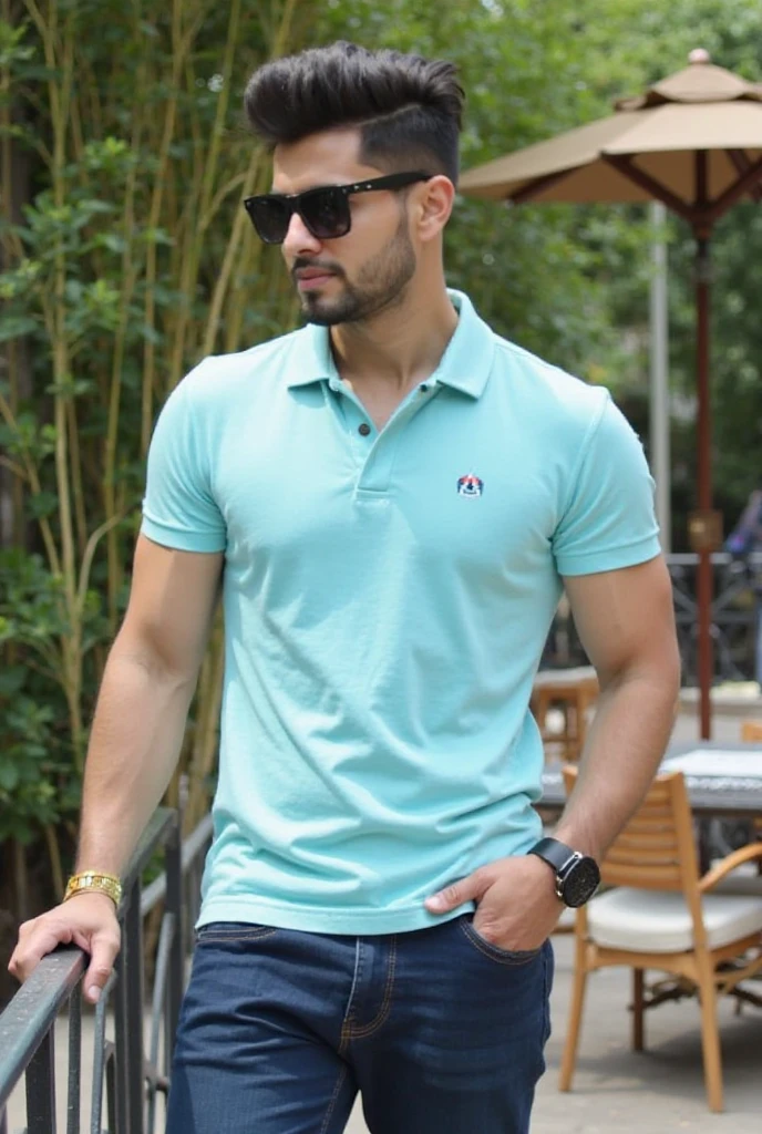 Hombre con un ordenador en la mano, haciendo su trabajo de comercial, en un fondo blanco, 30 year old man, con un poco de barba