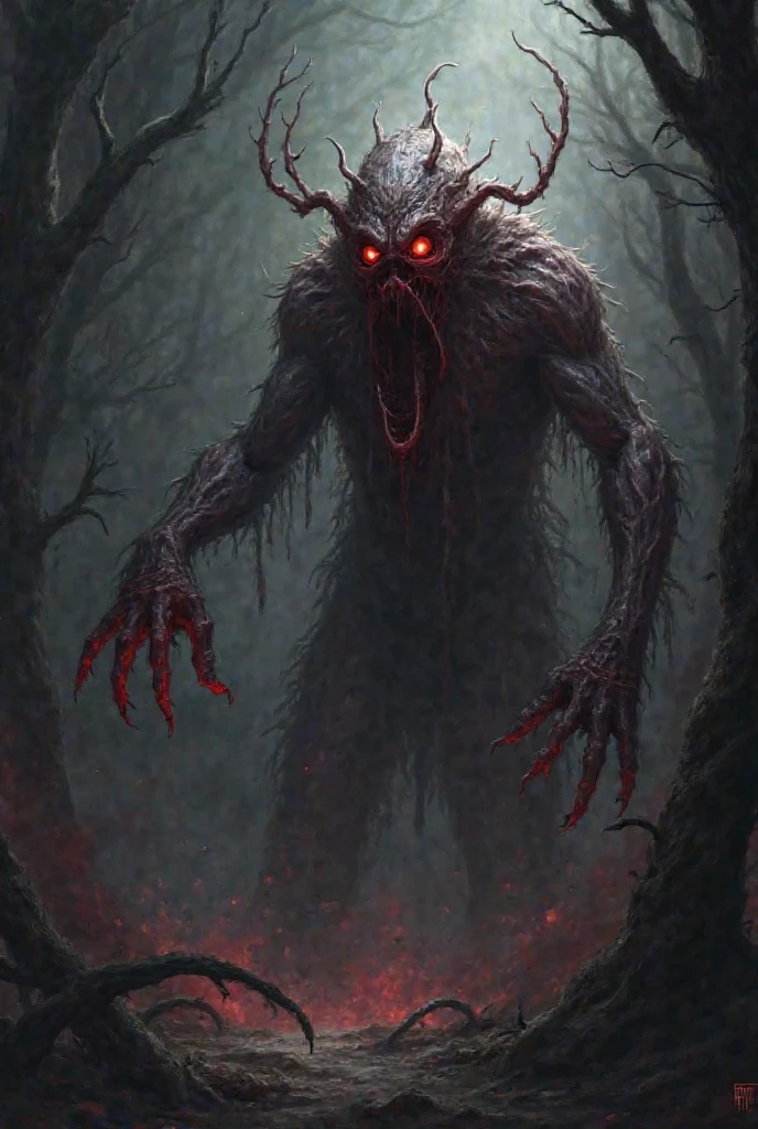 JUST LOOK MY WAY in horror art style
