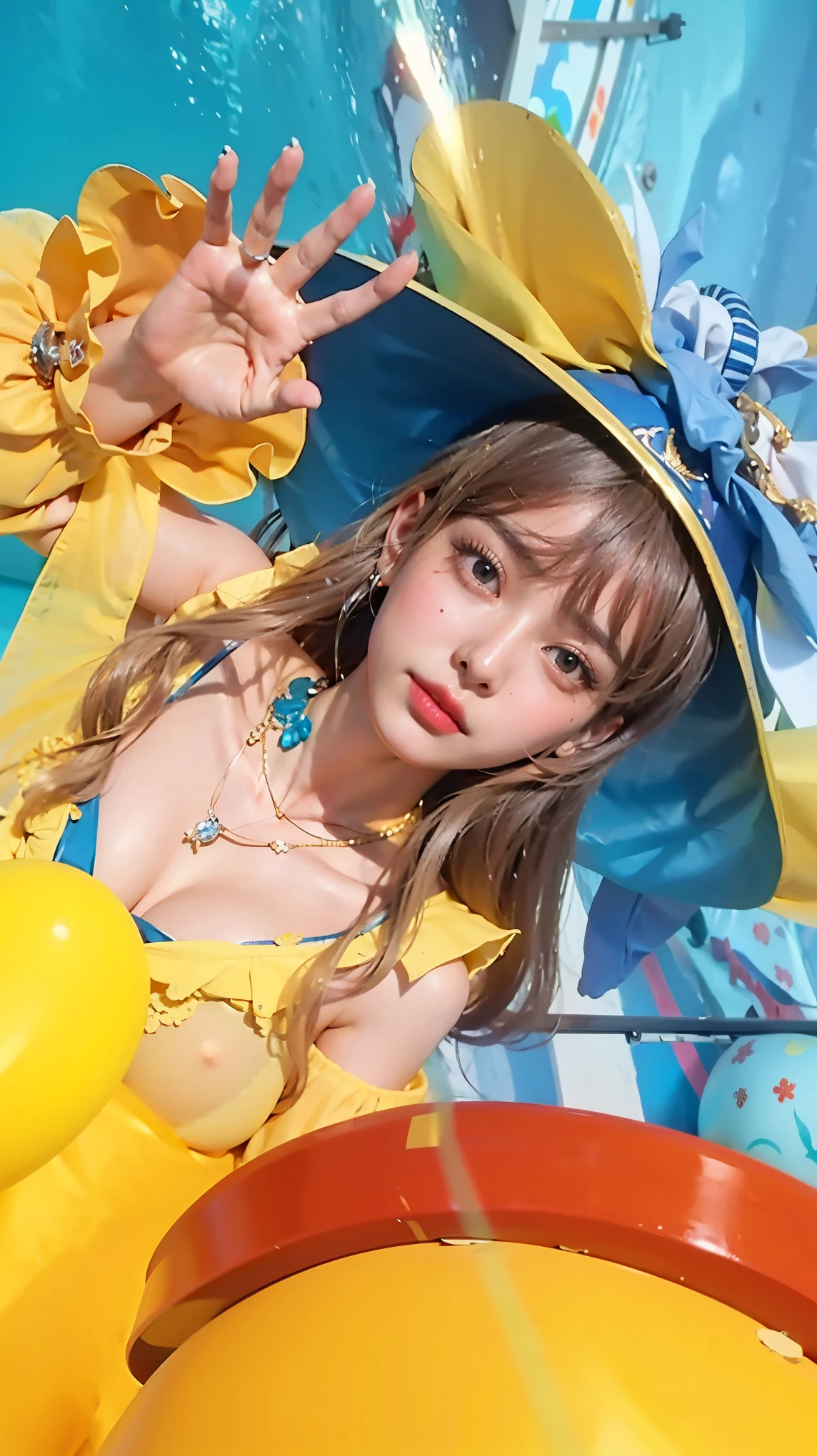 Ultra Realistic HD ,Beautiful girl, natural face , detail face , detailed eyes , detailed mouth, full body , big breast, best quality, original pose , masterpiece
