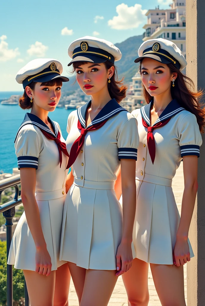 On a super-large cruise ship,Five delicate cute little girls with upturned asses,junior school student,Cooking in the yacht