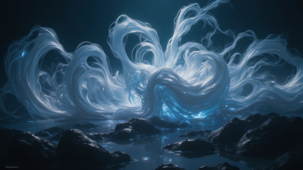 translucent women in biomechanical body, liquid cooling, intricate circuits, beautiful, elegant, white gradient with white smoke, stunning, render, hyper realistic, octane render