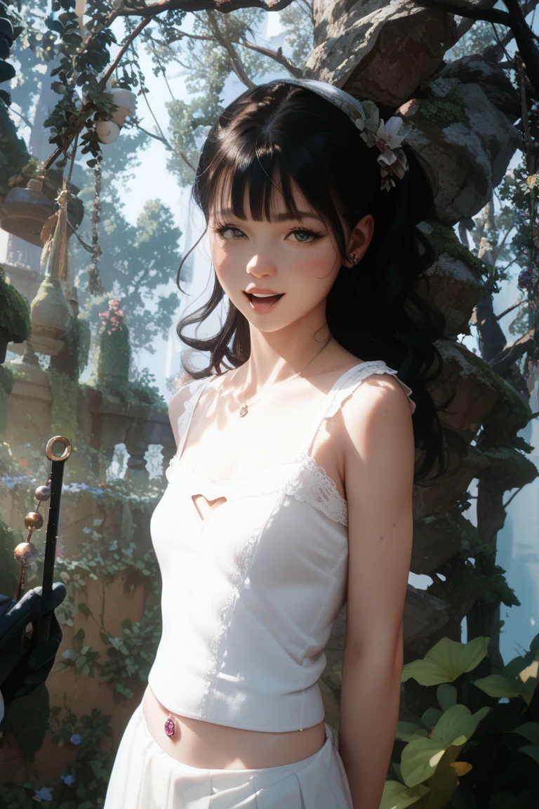 The black suspender has a large chest,huge tit,Stick out your tongue,4k