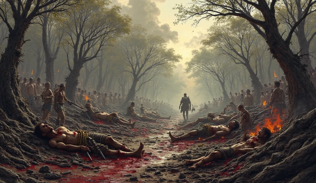 Masterpiece, highest quality, (high detail:1.2), creepy crner, multiple bodies, corpsets, rotten meat, broken bone, bones, skeleton ,rotten skin, zoombie, blood, creepy, death, horror, obscure , shadows, swamp, horrifying creatures body rotten, sharp objects, living death, zoombies, gore, rotten organs, guts, dark macabre, virus, viruses and spores, mutants, mutations, altered DNA, sunset, post-apocalyptic, amputations, trauma, beats, bites, lacerations, hematomas and teratomas, post-apocalyptic background.
