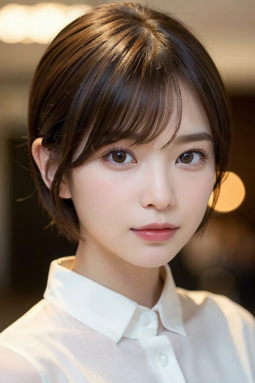 A highly detailed, ultra-realistic portrait of a cute Japanese woman ...