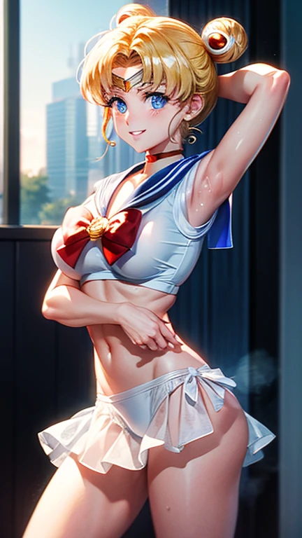 、(Highest quality:1.1), (masterpiece:1.4), (Absurd:1.0), Portraiture, close,
1, Sailor Uranus, Relationship,, Big and ample breasts, Aqua Eye, blonde, Sailor Warrior Uniforms, Sailor collar, Chest Bow, Yellow ribbon, Attractive skirt, White elbow gloves, By the pool, (smile:1.2), Looking at the audience, Erect nipples、Showing panties、Ultra mini skirt、Micro Panties、(Dynamic pose:1.2)、(Downから見る:1.2)、Camel Toe.Between the legs、belly button、Spread your legs.(Browsing Caution:1.2)、(Down :1.2)、Between the legsフォーカス、Dynamic Angle、Masterpiece, Highest quality,
Very detailed, Super detailed, 4K,
(Sharp sketches, figure:1.1),
(Perfect Anatomy),
(Perfect Fingers, Perfect hands:1.4),
break
1 girl 22 years old, embarrassed smile, smile,
(Blonde middlehair, Straight hair, blue eyes:1.3),
Large Breasts, White skin,
break
(Bright and Shiny Samba Costumes:1.2),
break
(walk, Dancing:1.3),
View your viewers,
(Upper Body),
Dutch Angle,
break
(night, Samba Carnival),
Blurred Background,