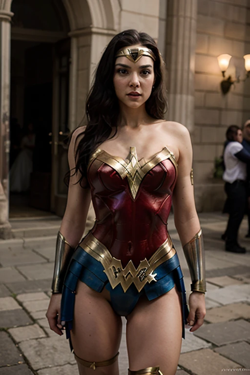 Girl with Wonder women suit