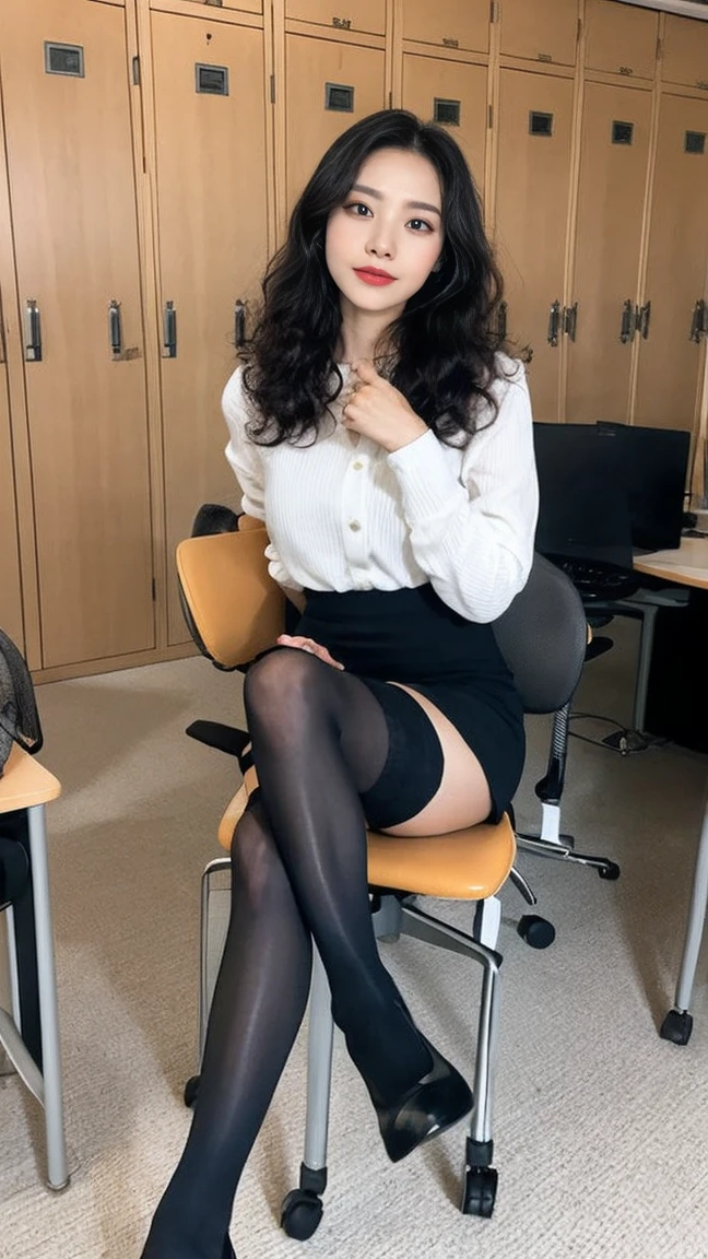ulzzang -6500-v1.1, (Raw photo:1.2), (Photorealsitic), (Best Quality, masutepiece), Alafed woman sitting at desk、Graceful legs、long thin legs、thighhighs and skirt、long legged、standing in class、Very beautiful slim legs、Very beautiful long slim legs、Sitting at a desk、Office Clothes、nice leg、good hips and long legs、Beautiful legs、(Ultra-realistic pantyhose:1.2)、、Surreal High School Girl、cleavage of the breast、Large, Round the chest forward,、(18K)、(top-quality:1.2)、(realisitic)、 (Photorealsitic:1.37)、The ultra-detailliert、
Ridiculous、Incredibly ridiculous、huge filesize、realistic skin textures、shinny skin、Exposed thighs!!!