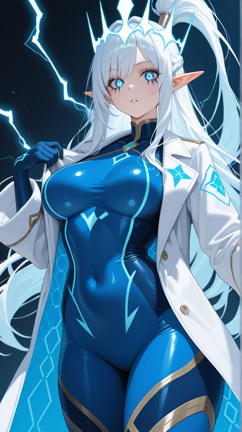 Ice Dragon Waifu with trench coat