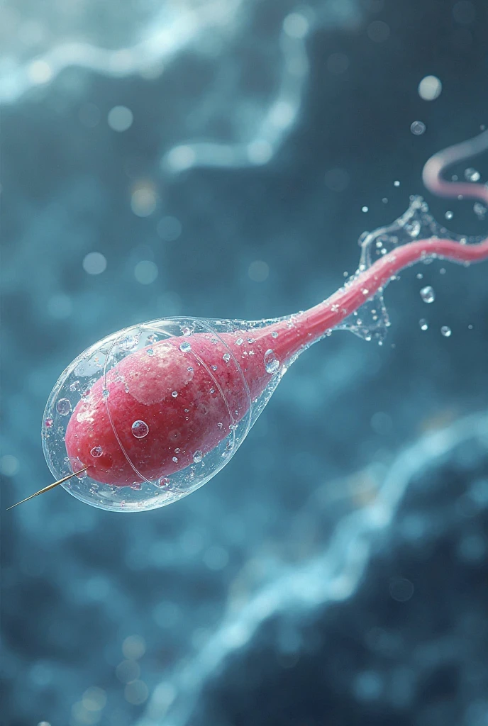 Illustration of sperm being blocked by a condom