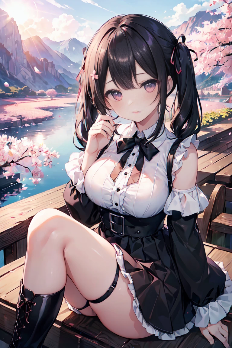 NSFW,(masterpiece:1.5, highest quality,8K), ((Ultra-high resolution、Very delicate、Optimal Configuration、beautiful light shines、unity 8k wallpaper, beautiful3Dアニメーション))、((beautiful, fine grain: 1.2)), Extremely detailed CG,BREAK
(Perfect hands, Perfect Anatomy,Detailed Eyes:1.5,Fine eyes:1.5),(((hyoudou michiru, solo, black thighhighs, black skirt, , frilled skirt, detached sleeves, sleeveless shirt, white shirt, red ribbon ,maid headdress))), (((Focus on the chest、Pay attention to the panties)))、Thick outline:1.3、Fine contours、Distinct colors、Vibrant colors,BREAK Very Fine eyes、Eyes that reflect the light and shine beautifully:1.3、Highly detailed face、Clear Eyes、Beautiful skin、Fair skin、bright、Vibrant colors、(((Beautiful silver hair:1.3))),BREAK
(((10 years old:1.3))),12 years old,Cute Face, Detailed face, Detailed skin, Detailed clothing, Detailed fingers, Toned Legs,Small waist、Attractive thighs、Amazingly thin legs、Incredibly slim thighs、Smooth and beautiful thighs、 Beautiful legs with less unevenness、Her thighs are wet with a surprising amount of semen, A lot of milk spills from the mouth,BREAK Extremely heavy sweating,(((Amazingly large breasts:1.3、Amazingly plump and big breasts:1.5,Big Tits:1.5,Beautiful breasts、Beautiful breastsの形、Pointed Chest、The tip of the chest is sharp、Amazingly huge amount of cum and very wet all over the boobs:1.3、Only one light pink nipple is exposed))),BREAK
(((Squat with your legs spread out to the side:1.3,Attractive cleavage,Spread your legs 120 degrees to the sides and squat over a small puddle.:1.5)))、Water dripping from the crotch、Transparent colored pee,BREAK The part hidden under underwear is revealed、Growing pubic hair、 BREAK Garter、leg garter、Black knee-high sockini skirt 30cm above the knee、Very small skirt,BREAK
(((Small panties exposed:1.3、The crotch of the panties is wet))),BREAK The second, third, and fourth buttons of the shirt are undone、Upper arms exposed、Red collar:1.3,BREAK Brown loafers,BREAK
pantypull,pantydrop,panties,(((A great many parts of the clothing are torn and tattered:1.3))),panties around one leg, panties around one ankle ,BREAK Open your mouth wide、Masturbation、peace sign、anxiety、(((I'm embarrassed and my cheeks are very flushed:1.5、Imminent sex、Impending blowjob)))、Embarrassed and blushing,orgasm、Ecstasy、My face is wet with lots of milk,((Lift up your skirt yourself、Lift the hem of a skirt:1.5)),BREAK
(((Shooting from below)))、The whole body is visible、 Bright and stylish cafe、Beautiful scenery,