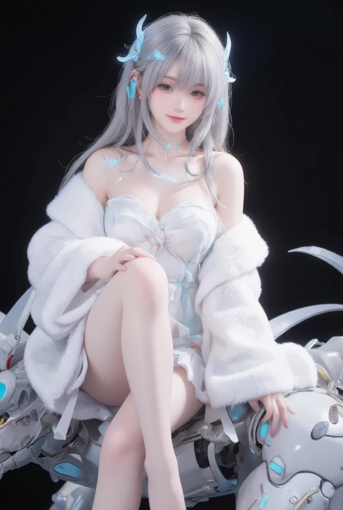 Night，The moonlight shines on the woman in the bath towel，The whole person was glowing with moonlight，The side face is reflected in the moonlight，is very beautiful,Top view，ultra-low perspective，dynamic angle,magicle world，Super meticulous,illustratio,closeup cleavage,Looking directly at,Kizi,(fanciful:1.4),(Blue eyes:1.233),Her eyes shone like dreamy stars,(glowing light eyes:1.233) ,(美丽细致的眼睛:1.1),(silber hair:1.14),(messy  hair,Very long hair,french braid,Hair between both eyes,Lateral hair),(+(Gray hair flower:1.14)),(Chinese colorful long and wide sleeved Hanfu,Off-the-shoulder attire，Expose the collarbone，Uniform white flower pattern)，(Wide sleeves),(Fingerless gloves),choker necklace,(miko thighhighs),Barefoot,(Frightened expressions), (big trees，In the forest，Shadows interlace, All kinds of beasts, ),(flor branca,full bloom),(flowingwater),(Colorful world tree:1.14),(废墟),(natta),Dreamy,soul,(Fluorescence),(Translucent colorful butterflies flying:1.15),[[Delicate fingers and hands:0.55]::0.85],(Finger details),(yubao:0.5),3D，full bodyesbian，the detail，Background bokeh，high qulity，high detal，deep v big breasts，huge tit，Expose cleavage，Large trees interlace，full bodyesbian，Hanfu，solo person，Barefoot，over knee socks，White panty hose，thigh socks，lacepantyhose，Cotton leggings，