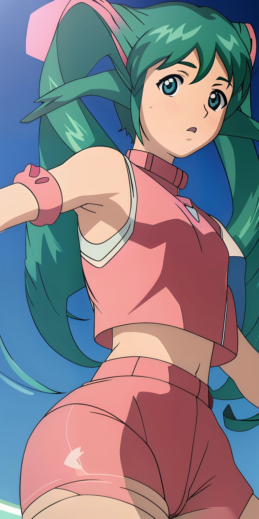 Lum from Urusei Yatsura in 90s anime style