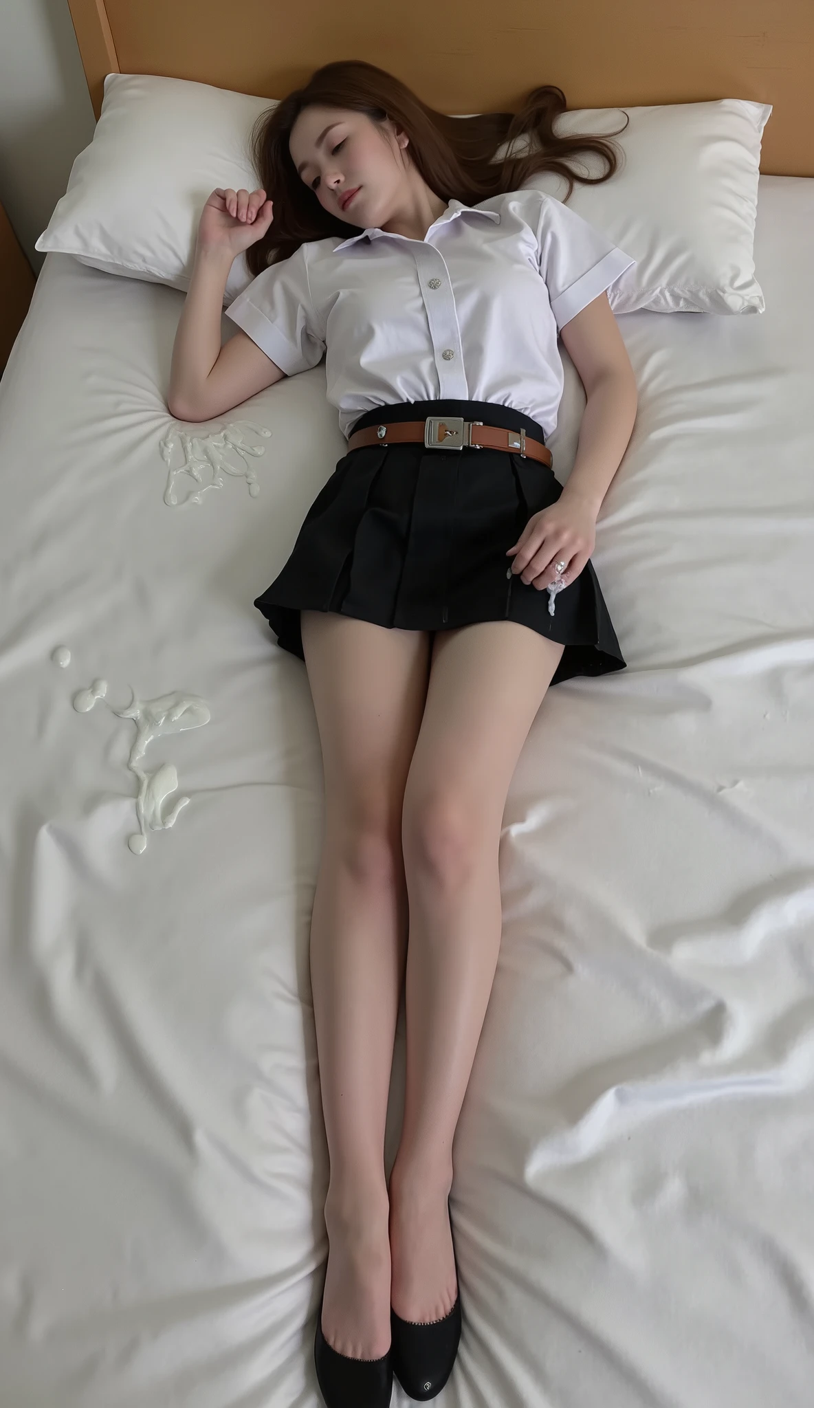 Arakfi sat on the bean bag,Take a selfie with your phone in the mirror, Black socks with suspenders ,blackstockings,lacepantyhose, Anime Barbie in suspender black stockings, Stockings, With black sock suspenders ,blackstockings,lacepantyhose, There are no shoes on the thighs, white with black spots, Wearing white tights, thighs high socks, White tights, wearing in stocking, Beautiful arms and legs, Wearing stockings, close-up on legs