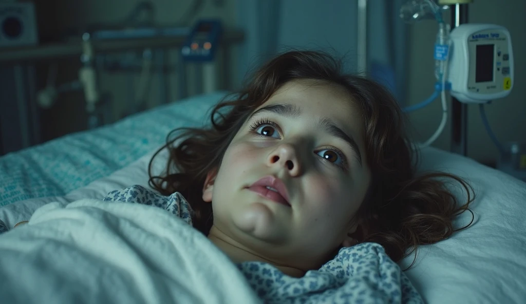Imagine an Indian injured girl admitted in hospital