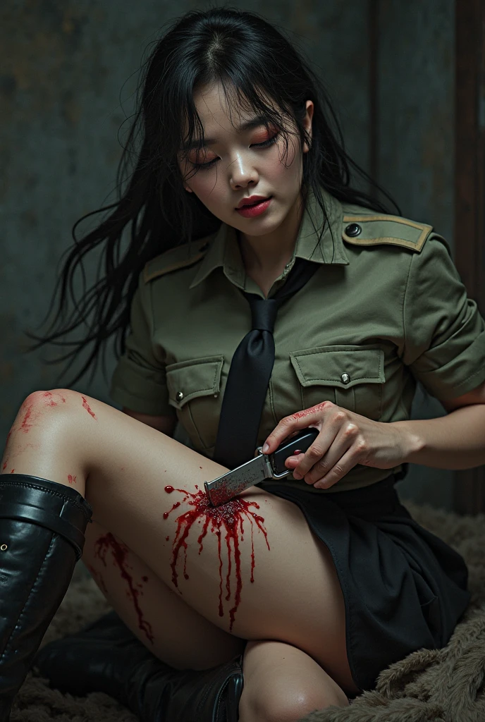 blood stains on shirt, Spraying blood, blood spray, Blood on clothes, Blood dripping from the head, Crushed berry stain, blood on body, blood splashing, Body - Horror, body horror, Light blood splashes, body horror、（（Headless body））、Do not make heads、Headless Girl、（girl with）、（Headless ??????）、（beheaded）、（Cutting surface of the neck）、（Blood droplets）、（Headless）、Cervical amputation、Blood gushes from the neck、Bloody、Struggling limbs、School gym clothes、white  shirt、Dark blue pants、White sneakers、Severed neck、Splattering blood、Blood、Overflowing blood、Perfect neck cut surface、Red blood、Blood gushes from the cut surface of the neck、Flesh々Shay Red、??????? neck internal structure、esophagus、Bloods、tits out、Dark blue lines、run、Blue-green baton in hand、Healthy muscles、Detailed hand、Neck muscles、Severed neck、heavy bleeding from the neck,,,,,,,,,,Shredded neck、on the bed、full body Esbian、Cramps in the limbs、perfect anatomia、Killed with a murder weapon、Piercing knife、Lying ??????、A knife sticks into the stomach、Sliced breasts、Built-in exposure、beheaded、laparotomy、Bote belly、In the stomach、intestines、Kitchen knives that adhere to the body、Final Fantasy、tifa、laying at the floor killed, covered of blood body