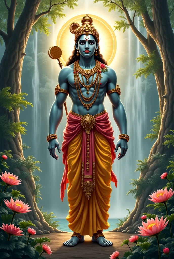 An background for a post for Mahabharat quates by Krishna for Instagram