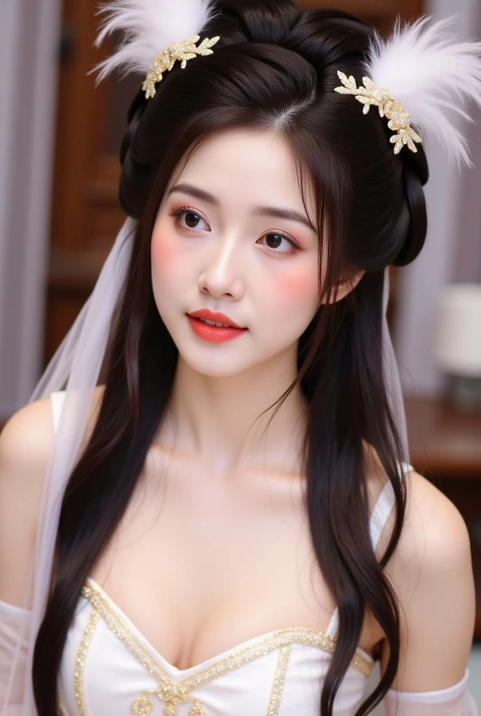 (masterpiece:1.3), (8k, Photorealistic, Raw photo, Best image quality: 1.4), Japanese 、Take a full-body photo，Wizard，fortune teller，Black costume，Put a hood on your head，Holding a crystal in his hand，Natural color lip，(Random Hairstyles:1.2)、Cleavage:1.2、Super detailed face、Attention to detail、double eyelid、Put your chest together、Sharp focus:1.2、Beautiful woman:1.4、Black Hair、highest quality、masterpiece、超A high resolution、(Photorealistic:1.4)、Highly detailed and professionally lit smile、