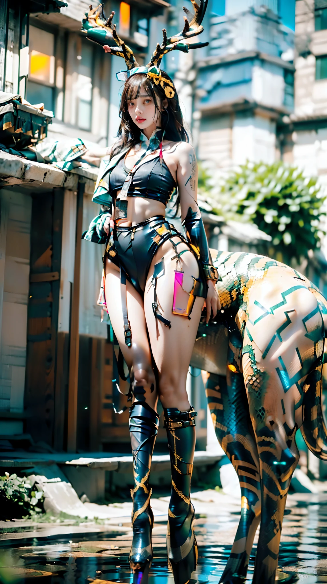 ,((Wearing a torn sheer costume of a superheroine)),(, No bra)), Wet crotch, Wet thighs, Beautiful girl with accentuated slender abs: 1.4, (((?????? tips protruding, ?????? is protruding, The shape of the pubic region is clearly visible)), sixpack abs: 1.4, Bust Botox, Photo, Sharpness, Unique 850 4, Koda850 k portrait camera, F1.6 shots, Ultra-realistic textures, Spectacular light textures, Cinestil 800 Fashion Mechanics, (futuristic sci-fi battle fashion: 1.1), (tied perfectly by chain), Restraint, Slaves, collars, ((wide prison with sunlight)), Dark fantasy, Realistic material details, extreme hight detail, Ultra-realistic materials ((Torn costume))), Wet, Cloudy, (Chained)), ((big emphasized by chains)), ((chains digging into ??????)), ( (Collar)), (, No bra), shredded costumes, broken golden shields and battle spears,, White combat gloves, Combat shoulder armor, Blood splattered on the face, Blood splattered, Realistic, (Bruises, Dirty, ripped clothing, skimpy clothing, Blood: 1.3), Torn Cape, Torn pantyhose, Long legs, ((iron pipe in the crotch)), Metallic shackles and fetters, ((chains hung from heaven)), Wet crotch is clearly visible, Swarovski's sword and the ??????? beneath his feet, (futuristic sci-fi battle fashion, Torn mesh stockings),