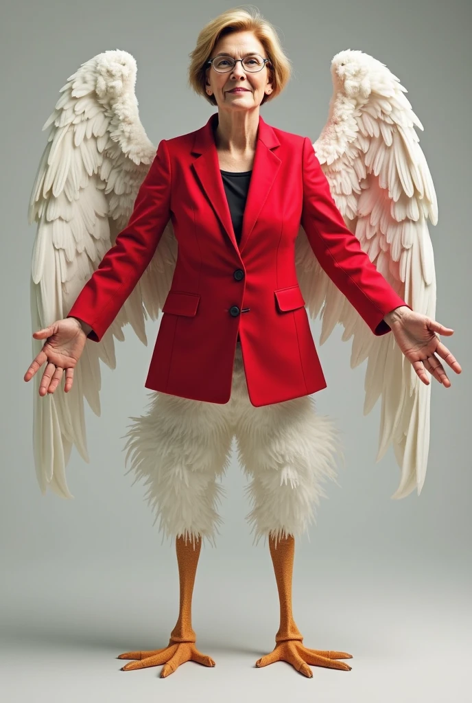Old lady with eagle feet and a very terrifying appearance